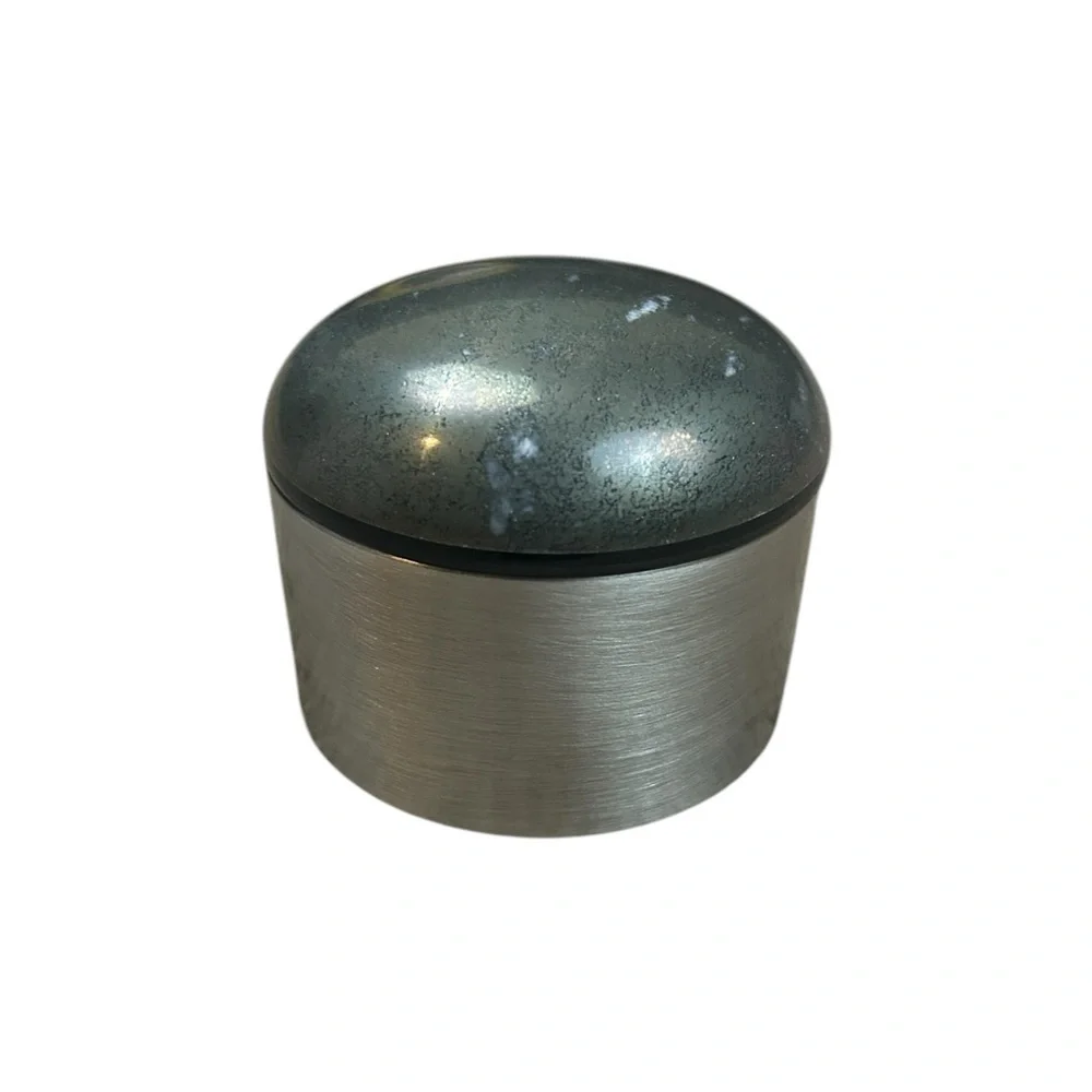 Kendra Scott Decorative Dome Box - Antique Silver and Pyrite Jewelry Storage Box